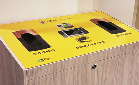 A battery drop point for recycling at the University of NSW