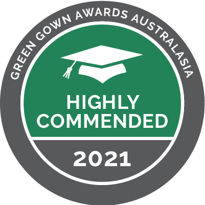 Green Gown Awards Australasia finalist badge