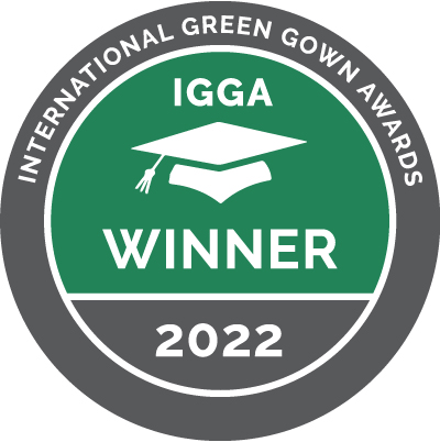 International Green Gown Awards winner 2022 badge